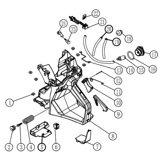 Топливный бак Champion CP350